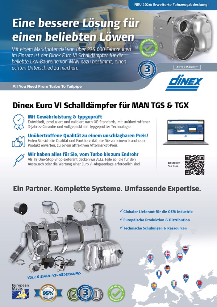 Euro VI Silencer für MAN TGS/TGX