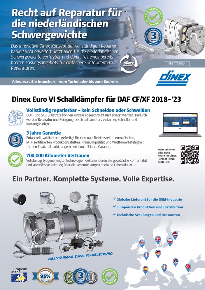Euro-VI-Schalldämpfer für DAF CF/XF