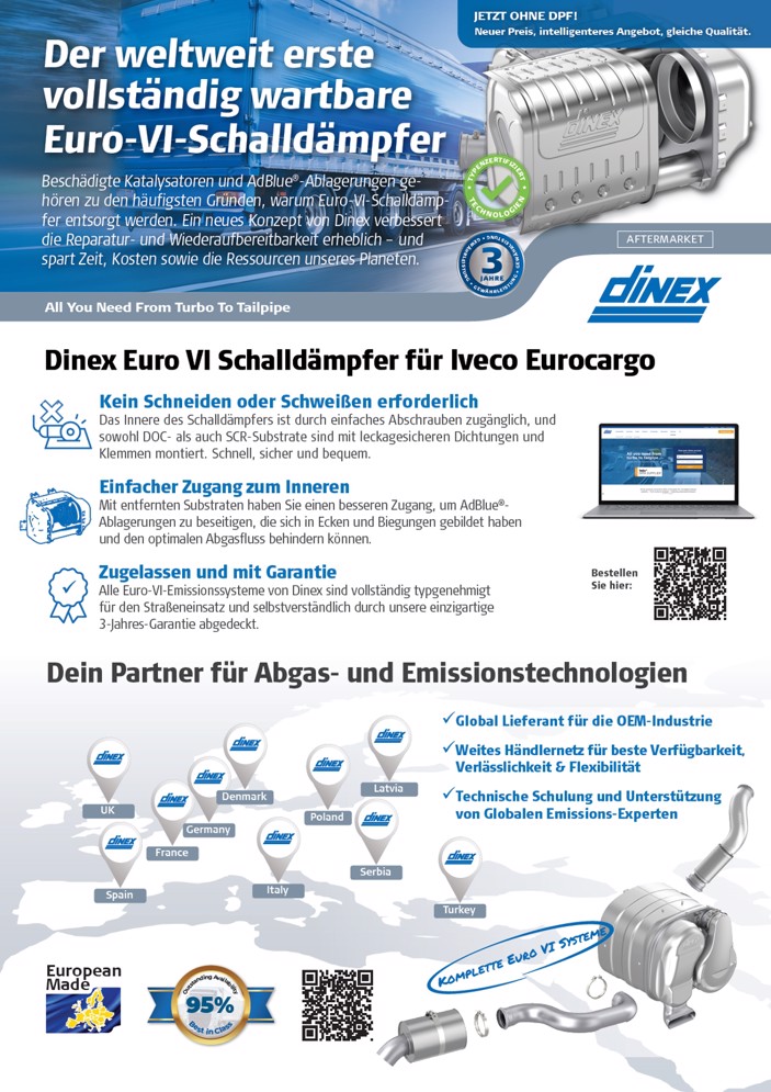 Euro VI Silencer für Iveco Eurocargo